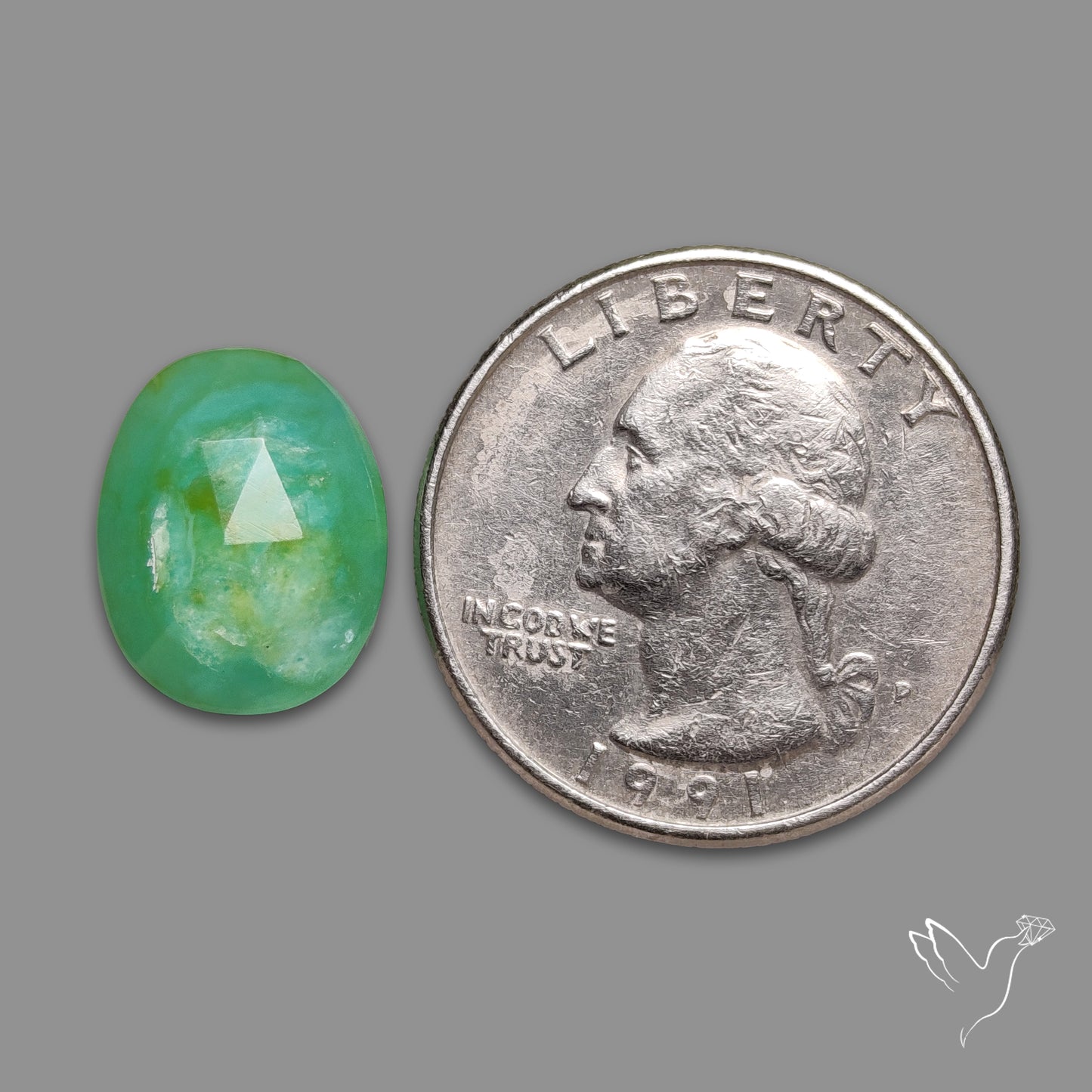 Rose Cut Gemmy Chrysoprase