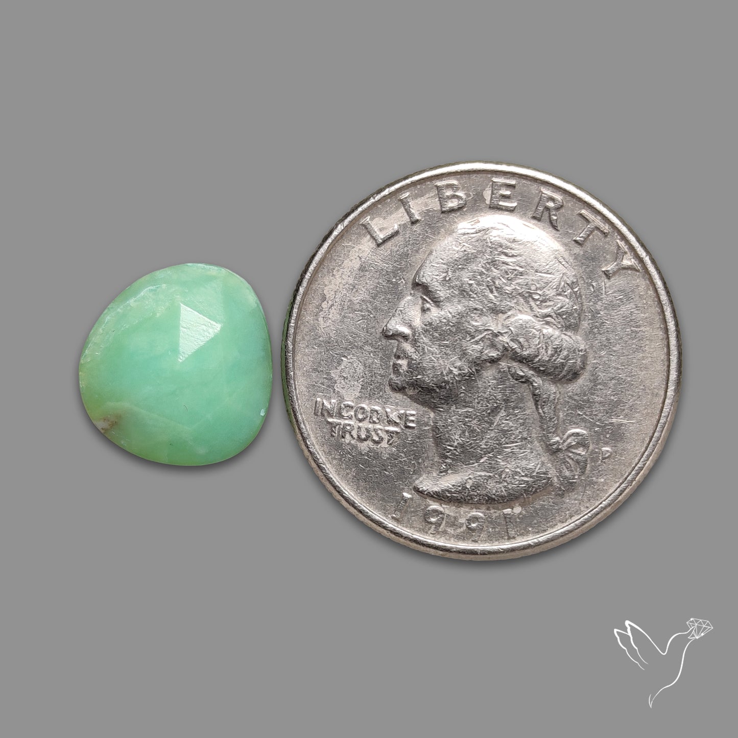 Rose Cut Gemmy Chrysoprase