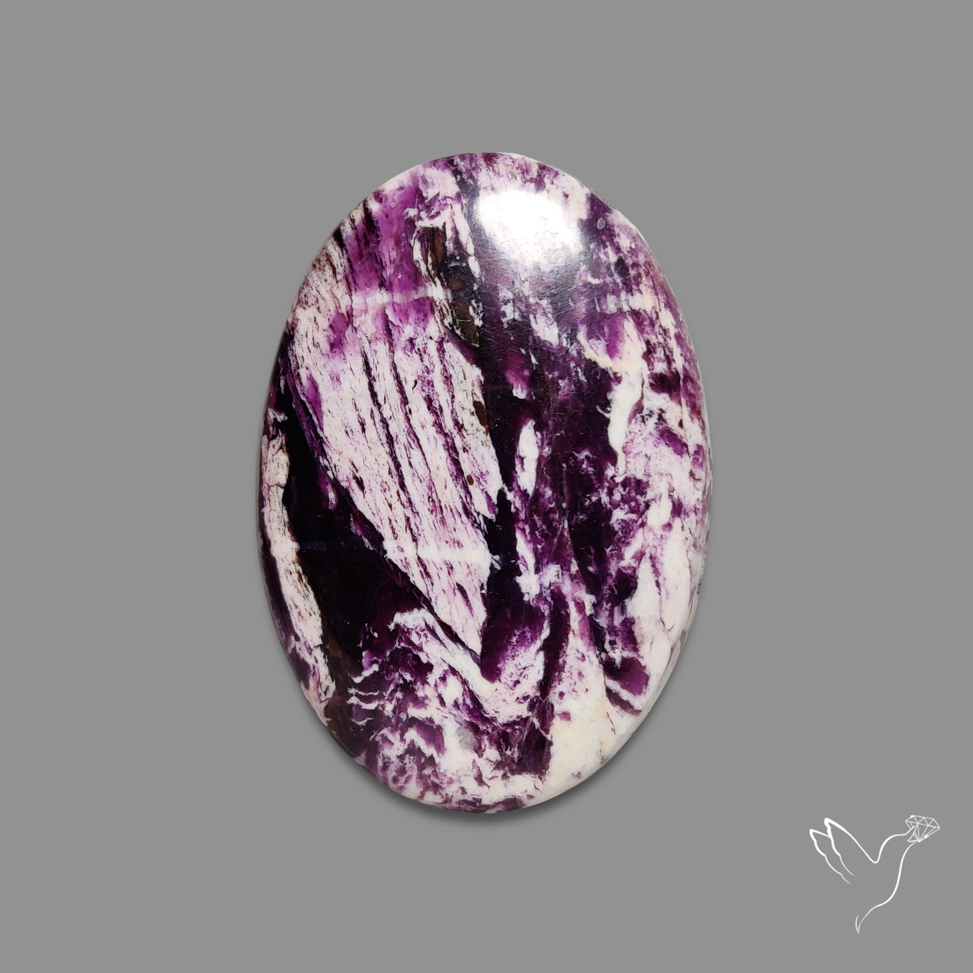 Rare Kammererite Cabochon Deep Purple Gemstone