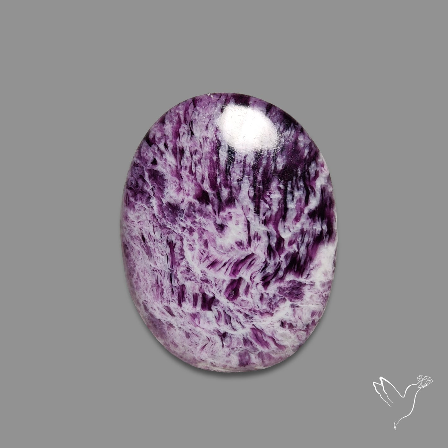 Rare Kammererite Cabochon Deep Purple Gemstone