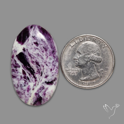Rare Kammererite Cabochon Deep Purple Gemstone