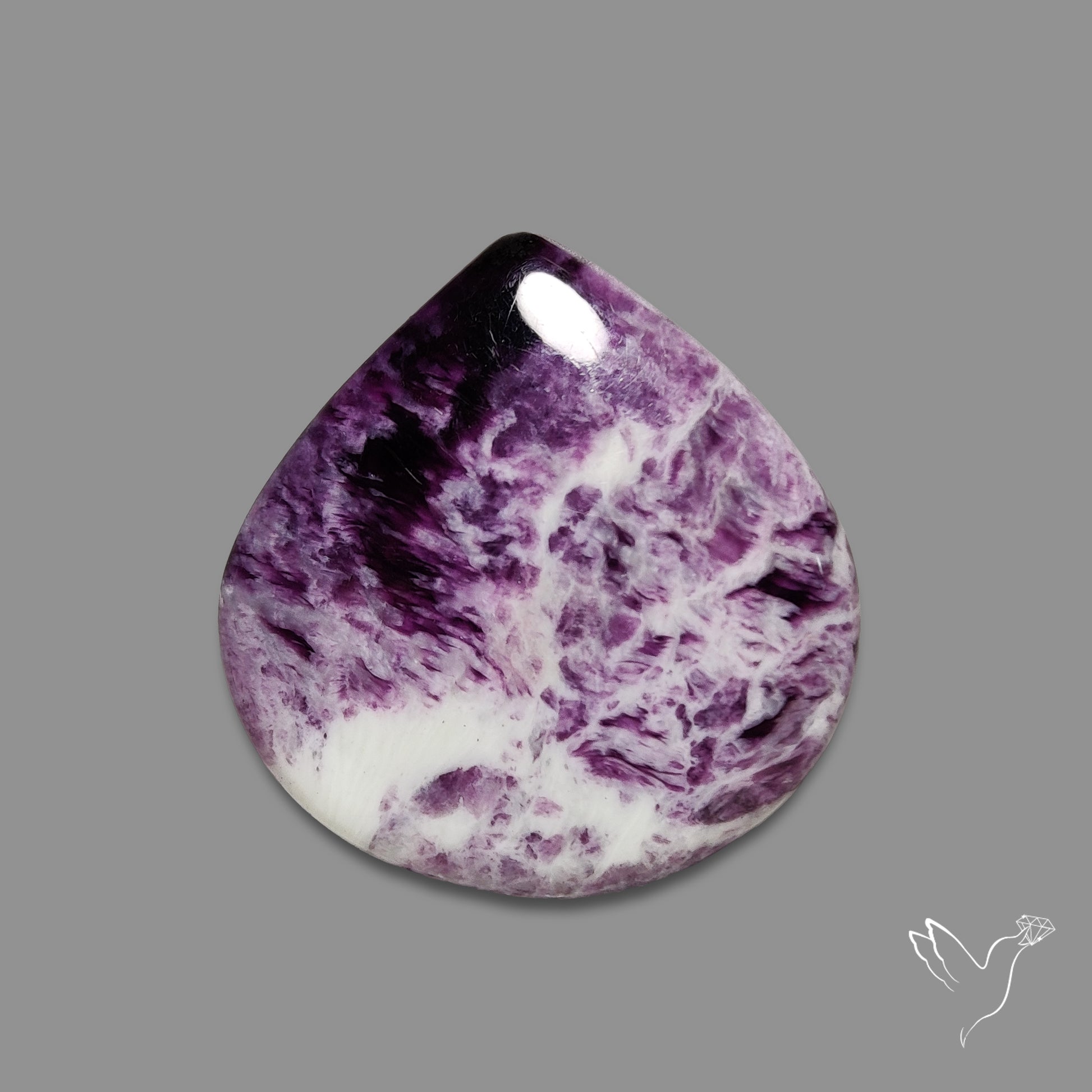 Rare Kammererite Cabochon Deep Purple Gemstone