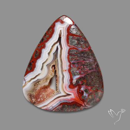 Crazylace Agate With Druzy Pocket