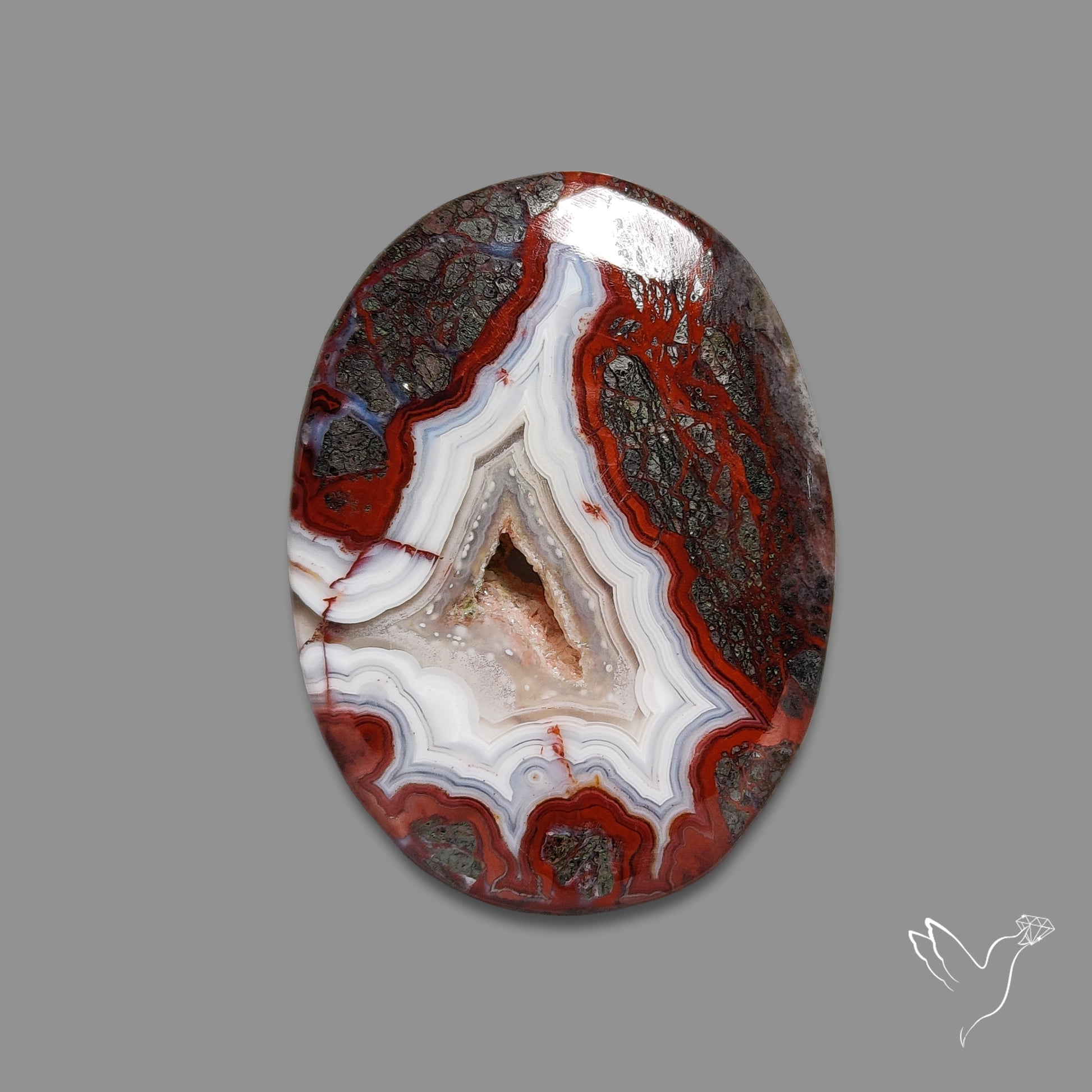 Crazylace Agate With Druzy Pocket