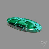 Chrysocolla In Malachite Cabochon