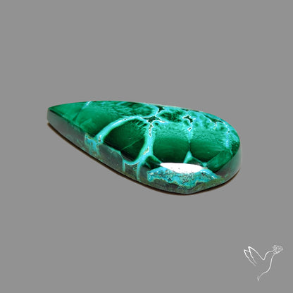 Chrysocolla In Malachite Cabochon