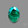 Chrysocolla In Malachite Cabochon