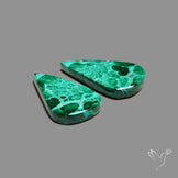 Chrysocolla In Malachite Pair