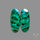 Chrysocolla In Malachite Pair