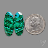 Chrysocolla In Malachite Pair