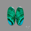 Chrysocolla In Malachite Pair