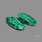 Chrysocolla In Malachite Pair