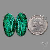 Chrysocolla In Malachite Pair