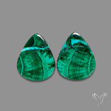 Chrysocolla In Malachite Pair