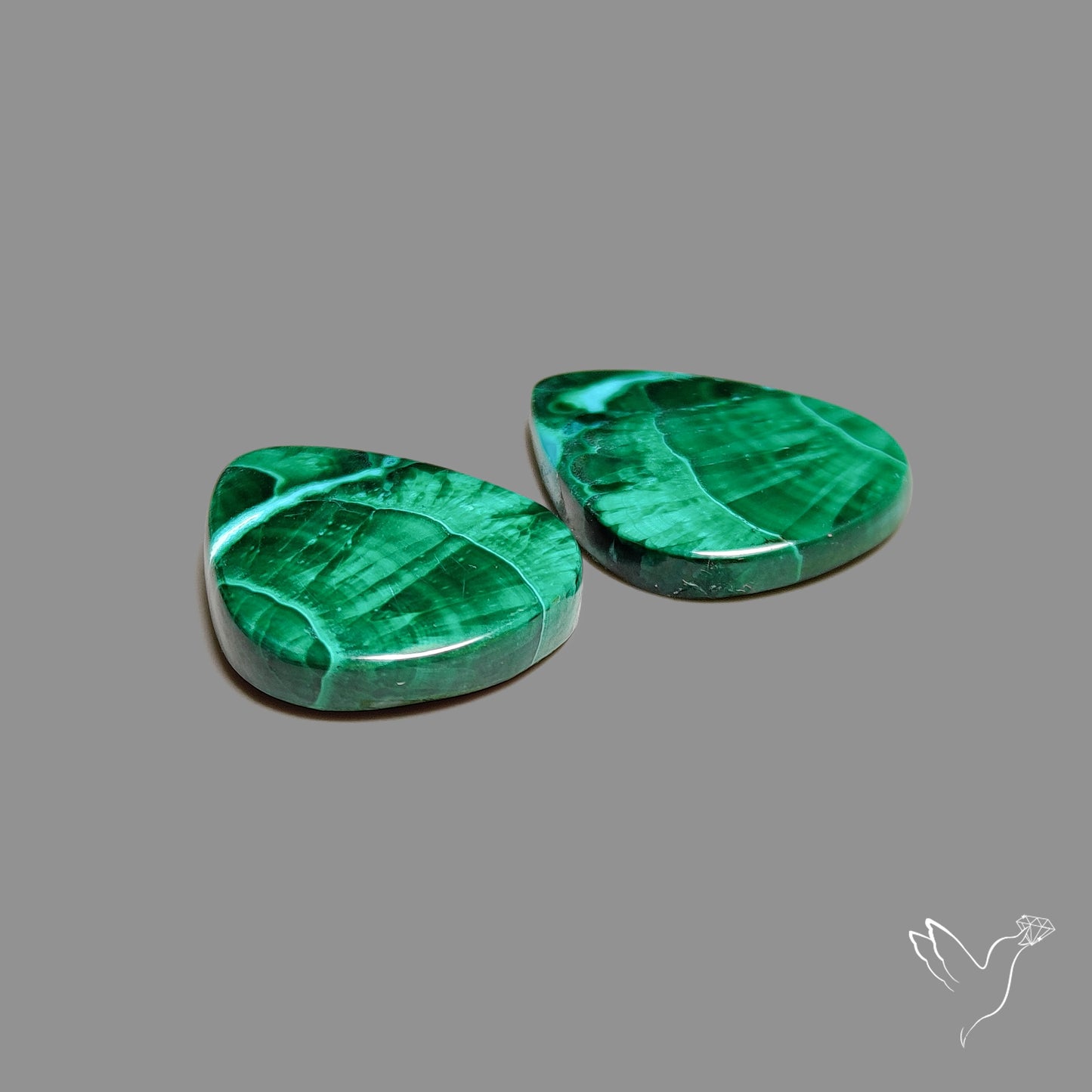 Chrysocolla In Malachite Pair