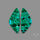 Chrysocolla In Malachite Pair