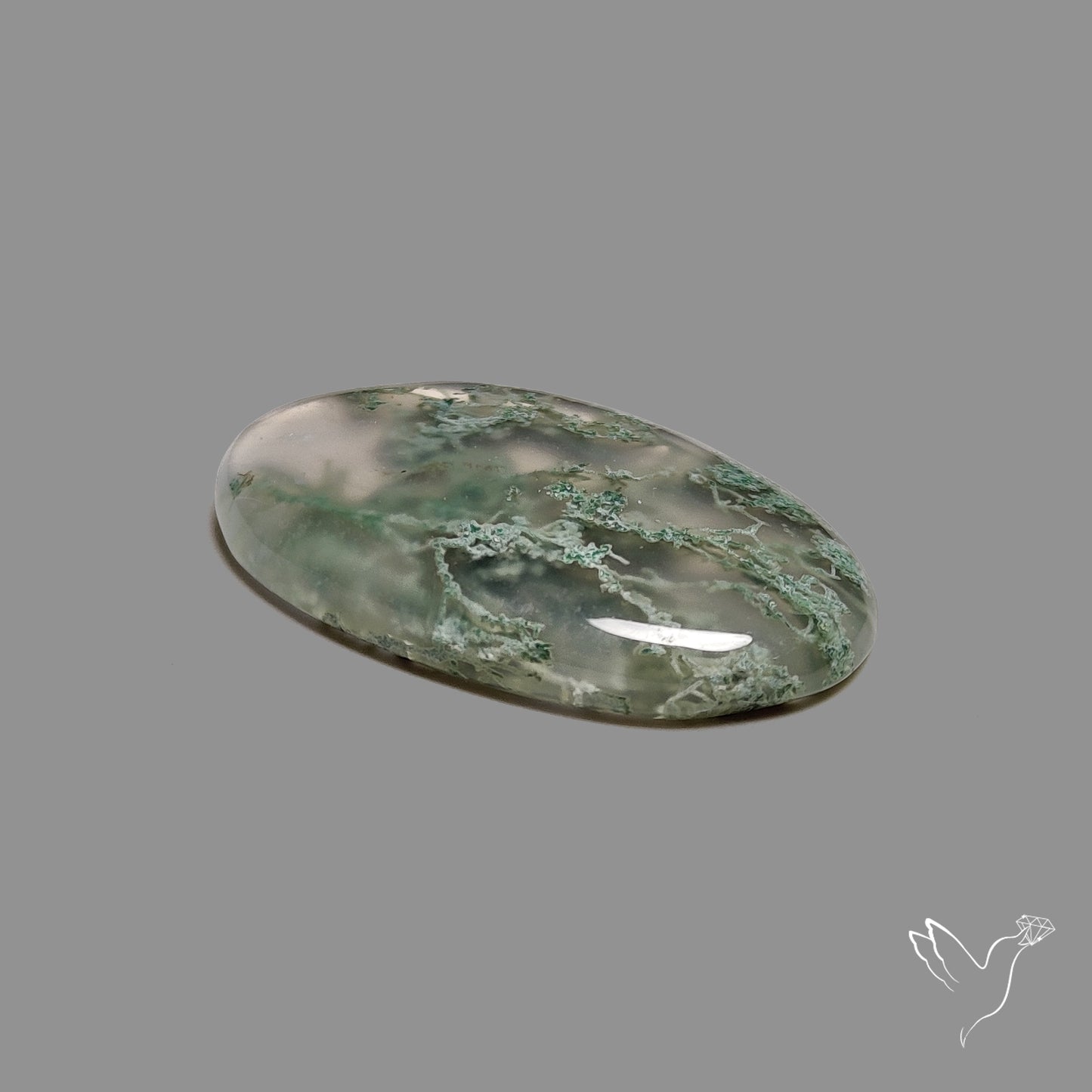 Horse Canyon Moss Agate Cabochon