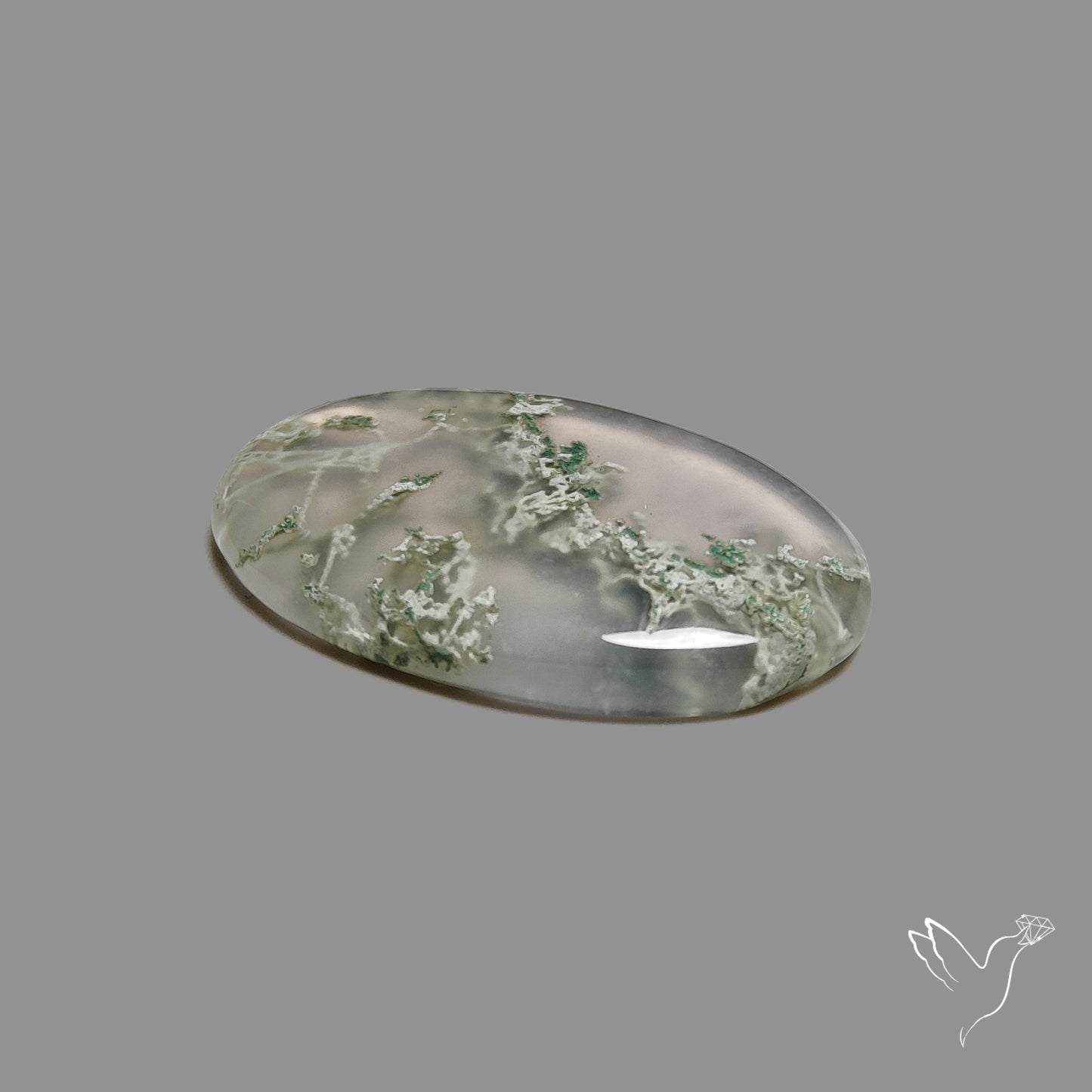 Horse Canyon Moss Agate Cabochon