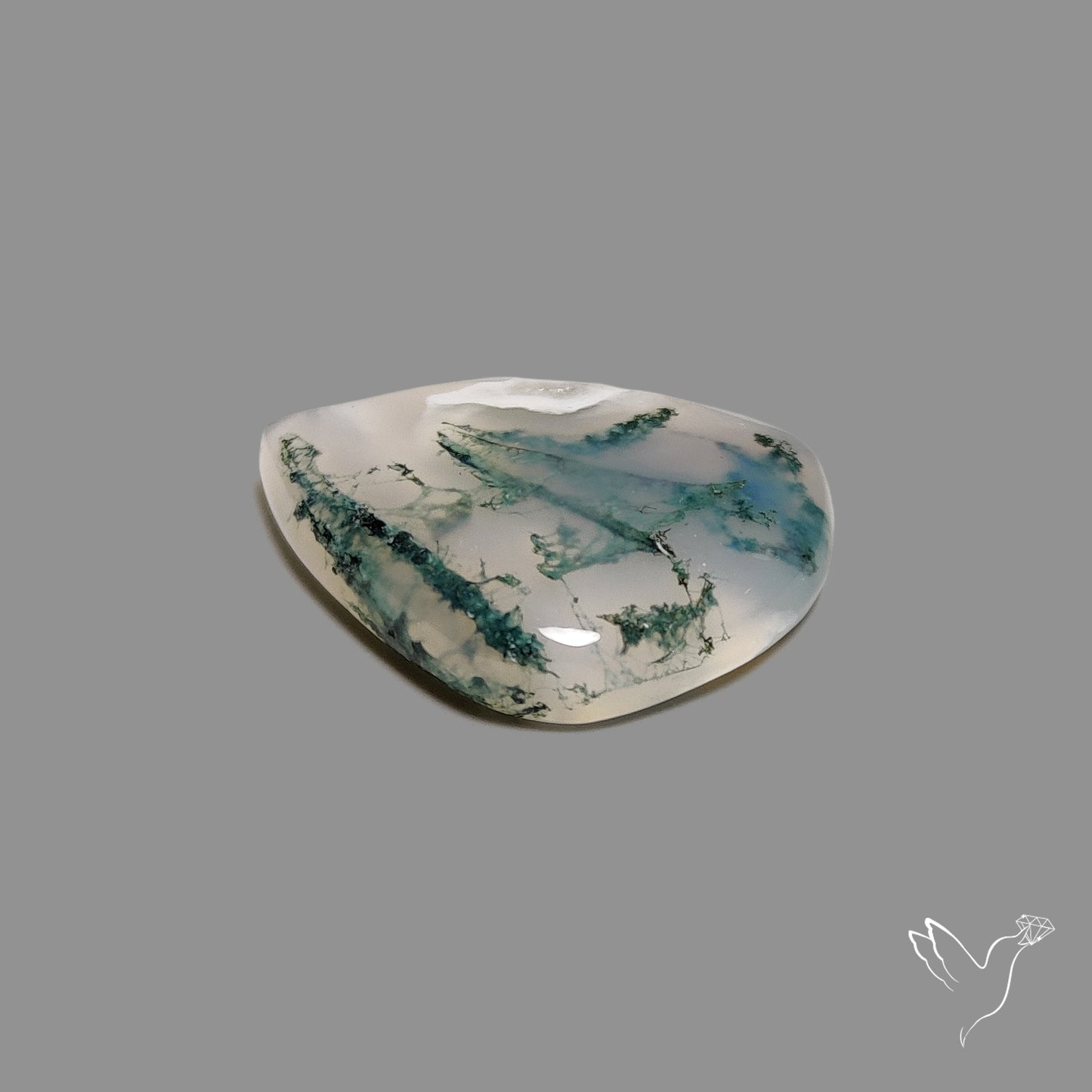 Horse Canyon Moss Agate Cabochon