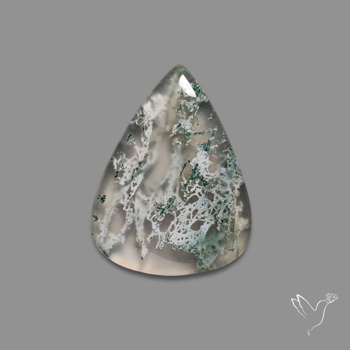 Horse Canyon Moss Agate Cabochon