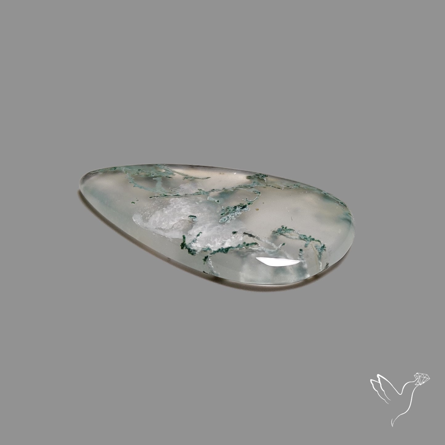 Horse Canyon Moss Agate Cabochon