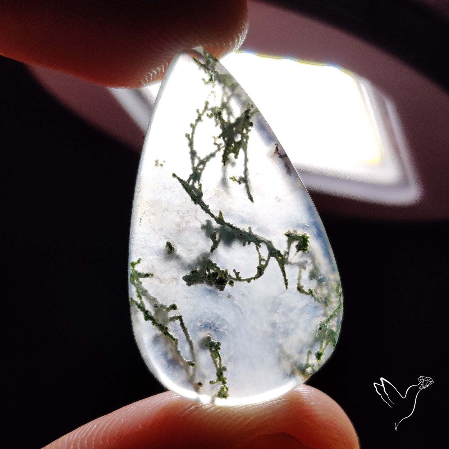 Horse Canyon Moss Agate Cabochon