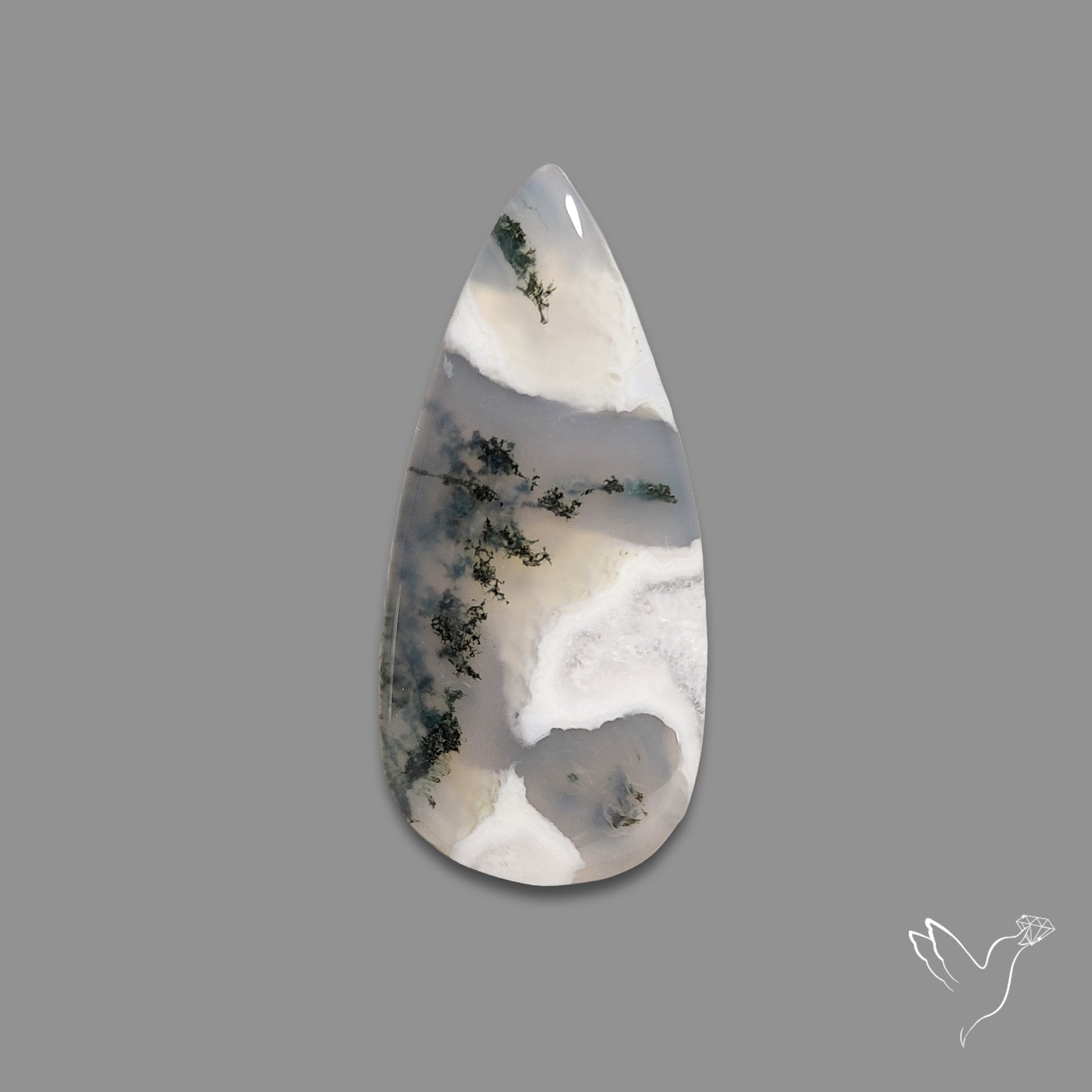 Horse Canyon Moss Agate Cabochon