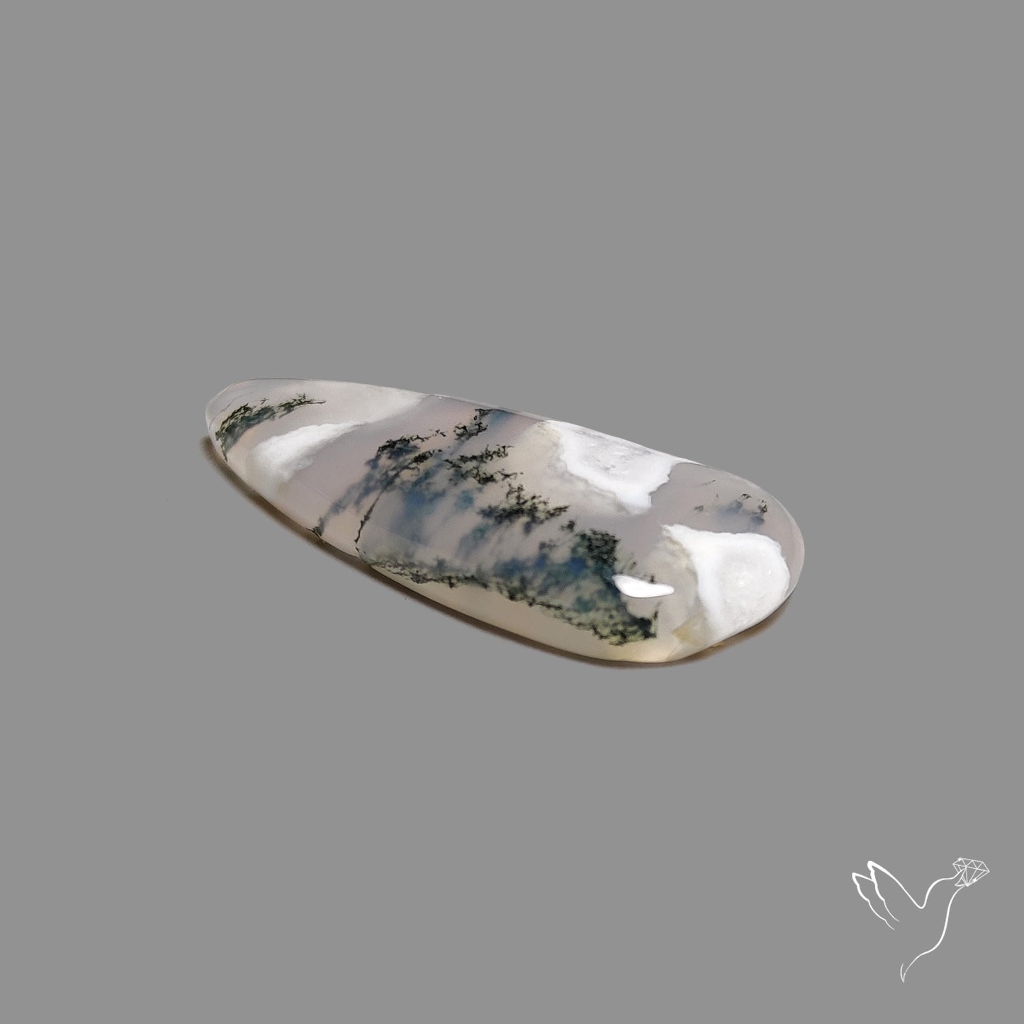 Horse Canyon Moss Agate Cabochon