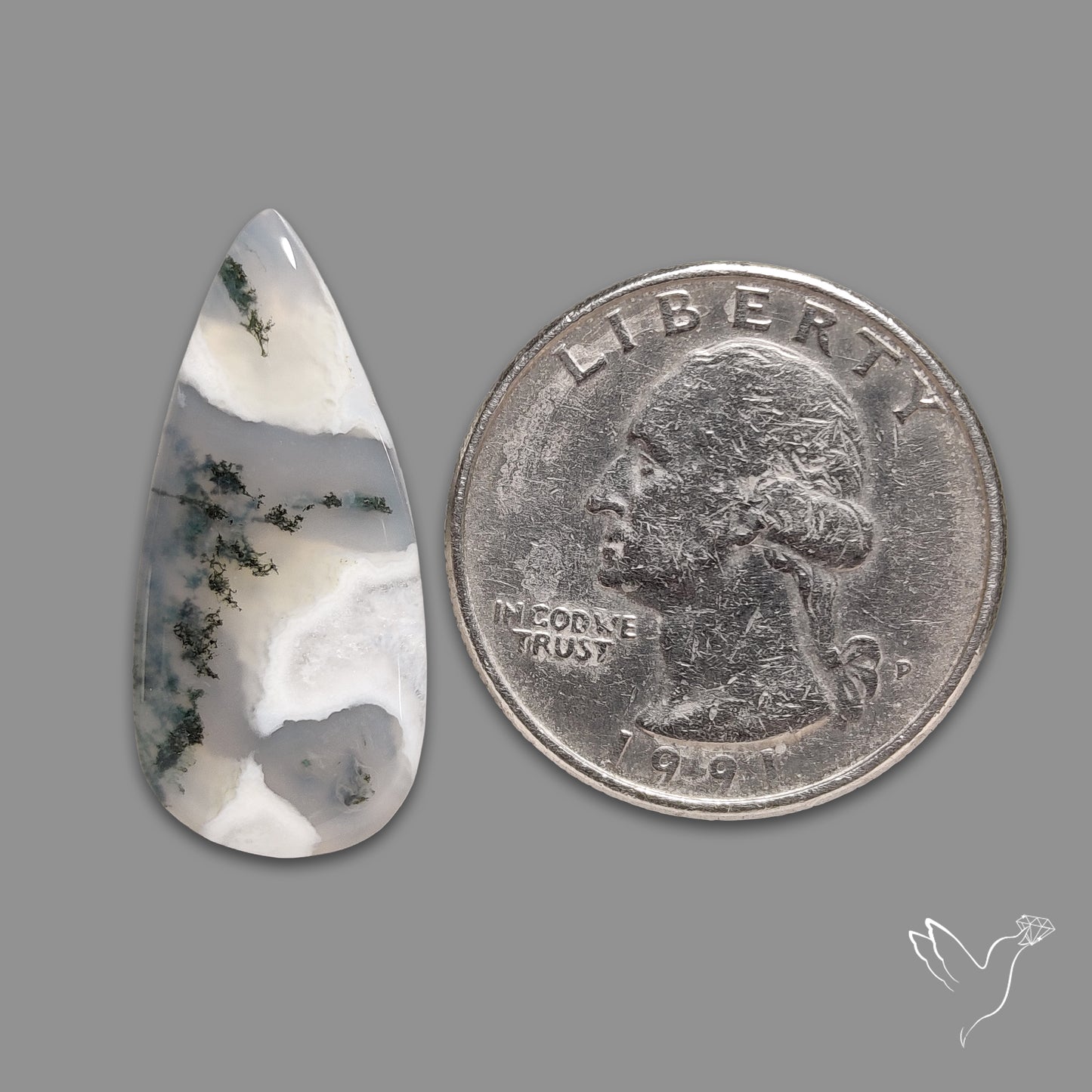 Horse Canyon Moss Agate Cabochon