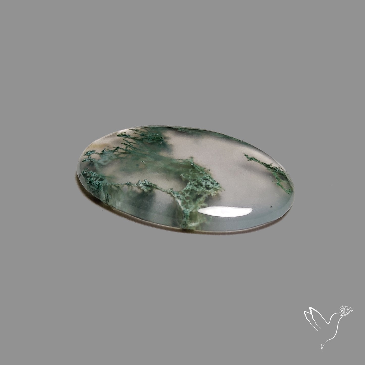 Horse Canyon Moss Agate Cabochon
