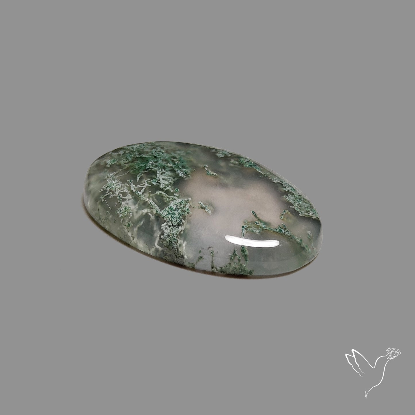 Horse Canyon Moss Agate Cabochon