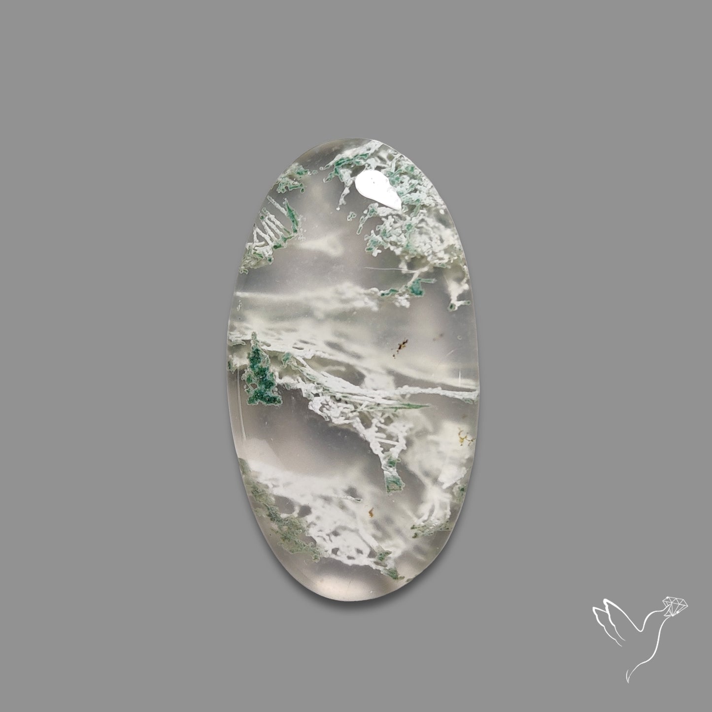 Horse Canyon Moss Agate Cabochon