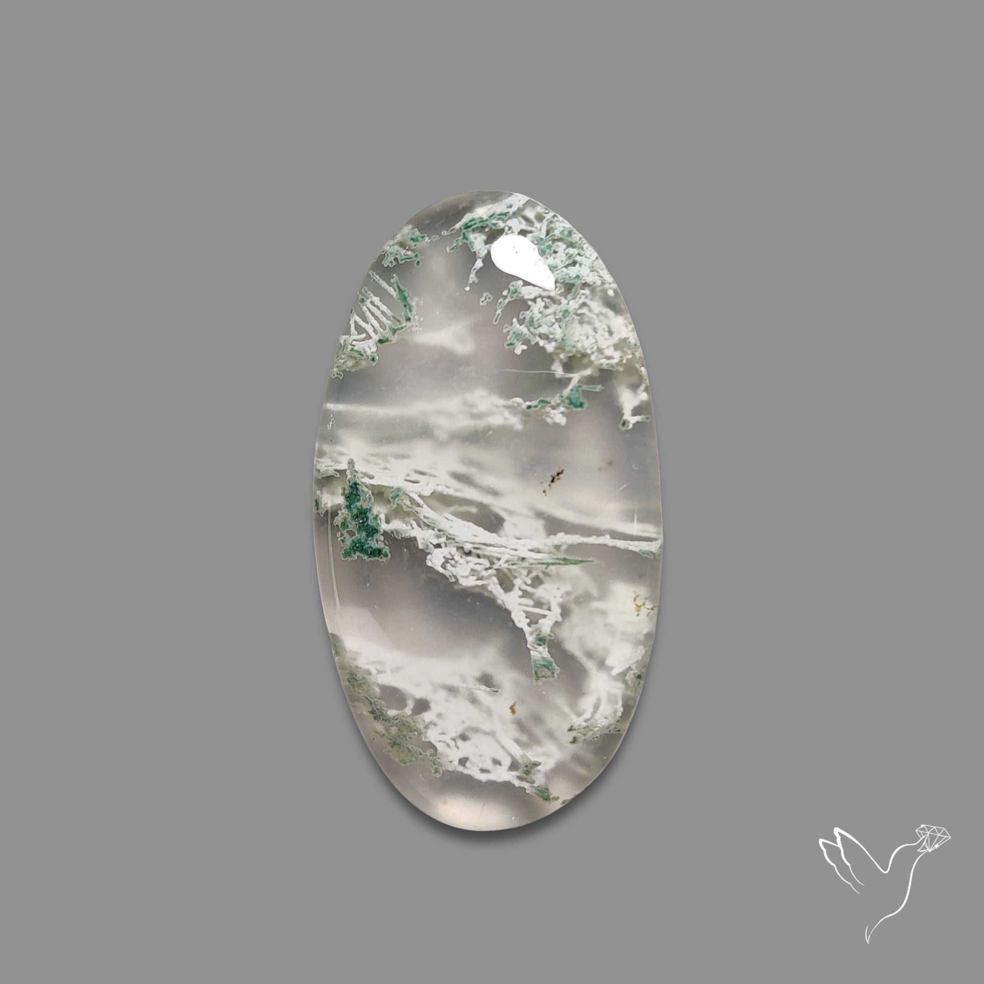 Horse Canyon Moss Agate Cabochon