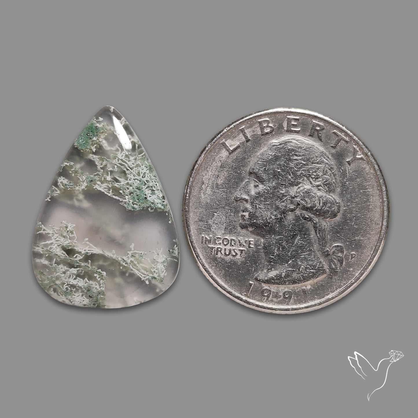 Horse Canyon Moss Agate Cabochon