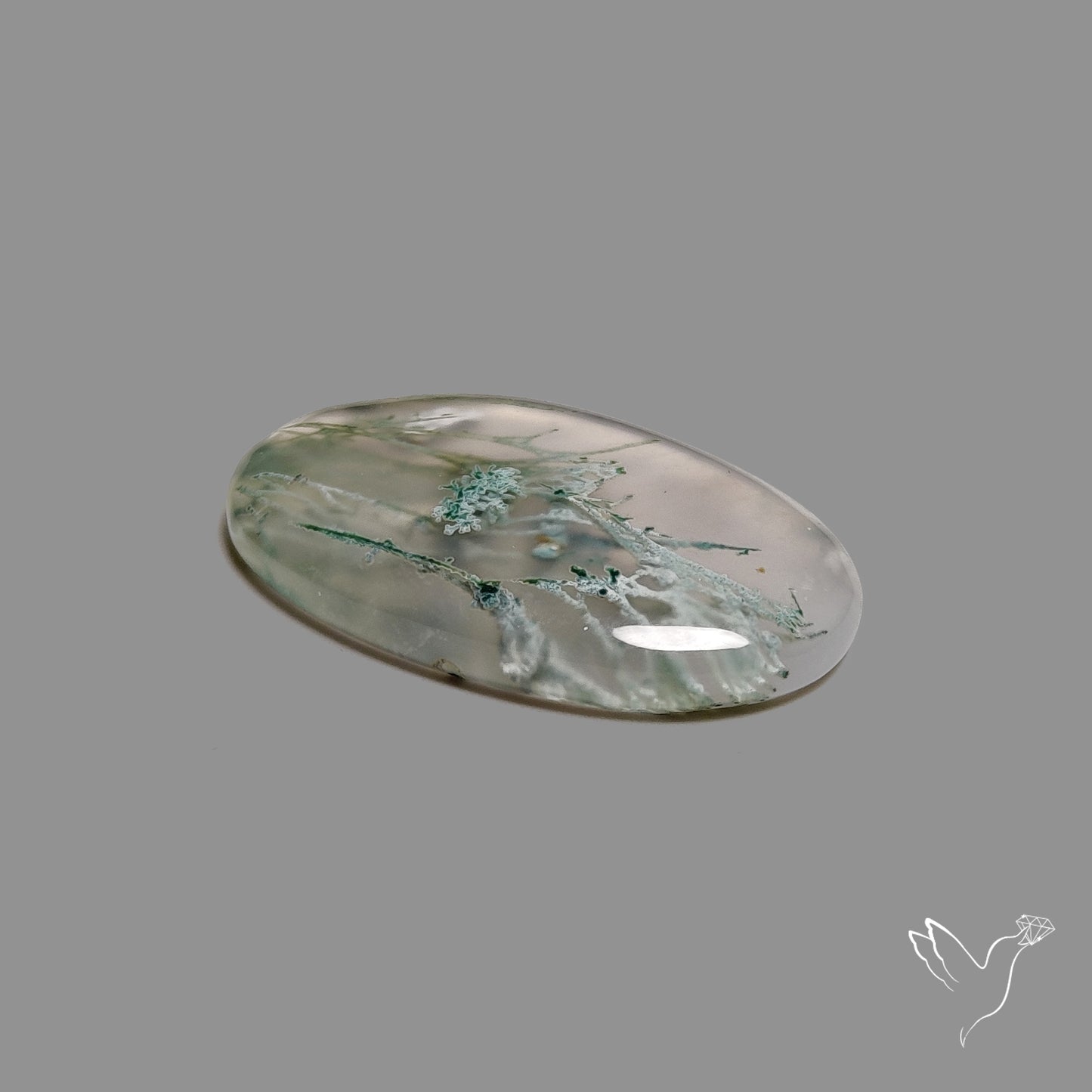 Horse Canyon Moss Agate Cabochon