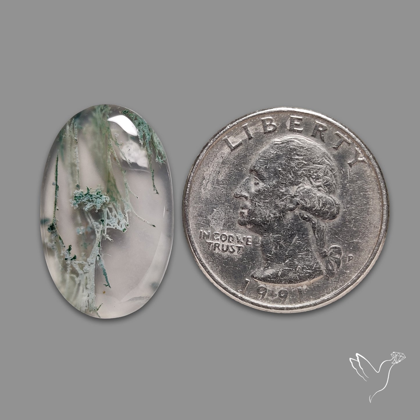 Horse Canyon Moss Agate Cabochon