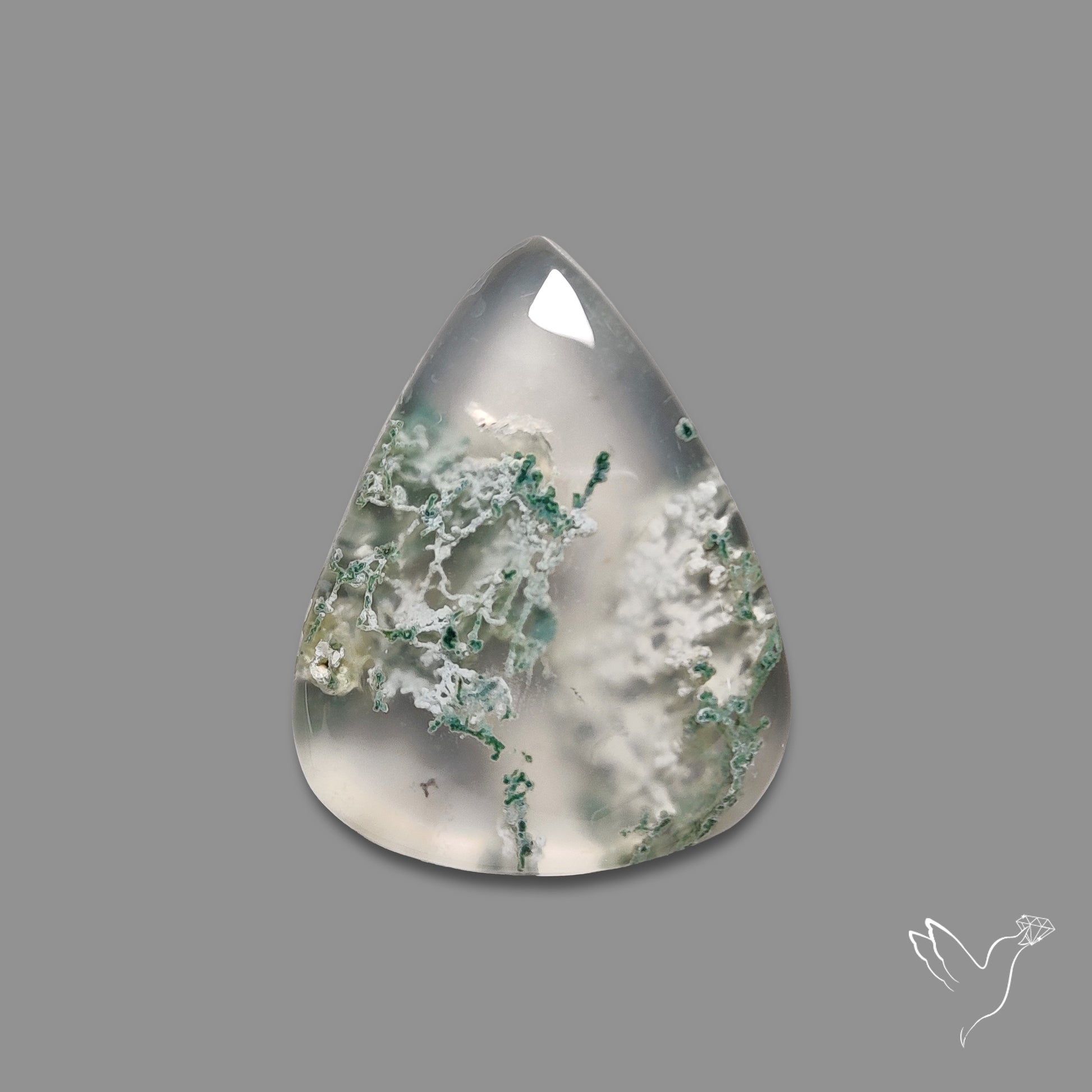 Horse Canyon Moss Agate Cabochon