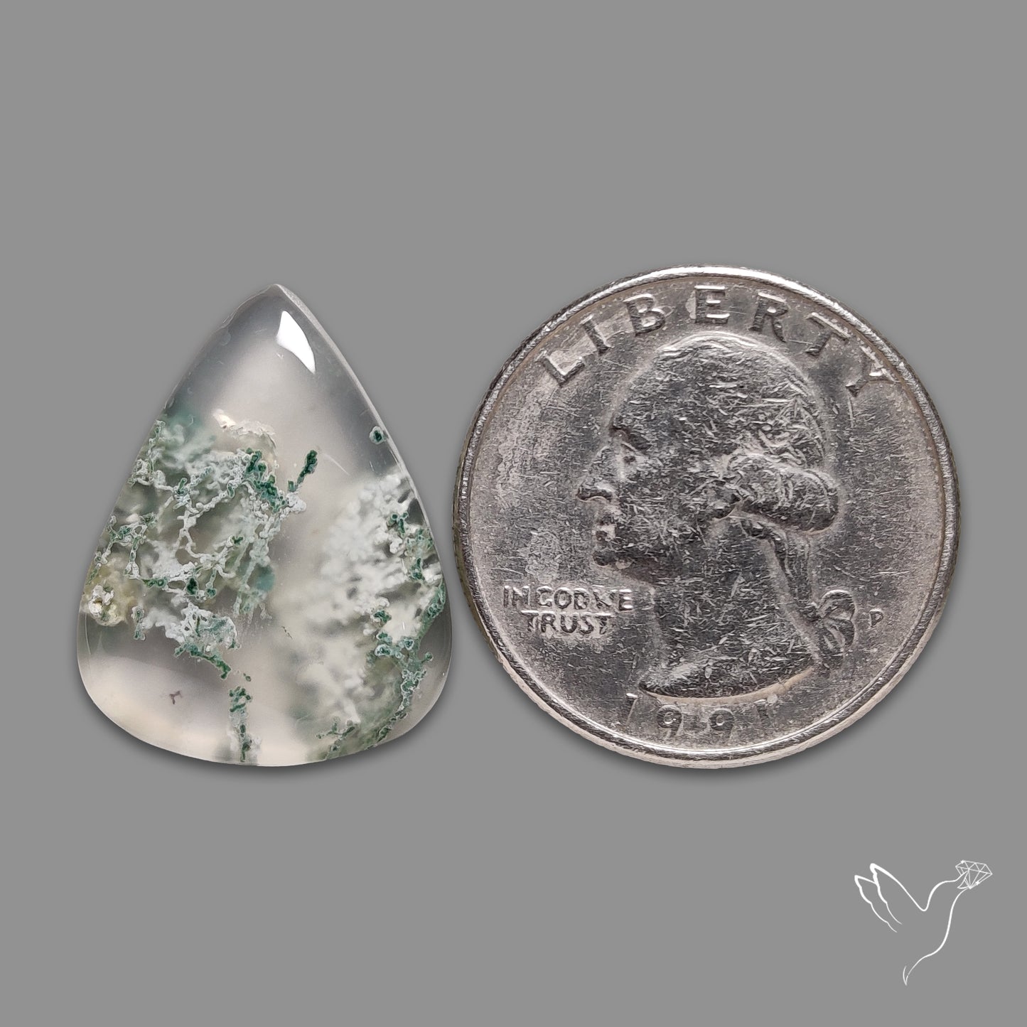 Horse Canyon Moss Agate Cabochon