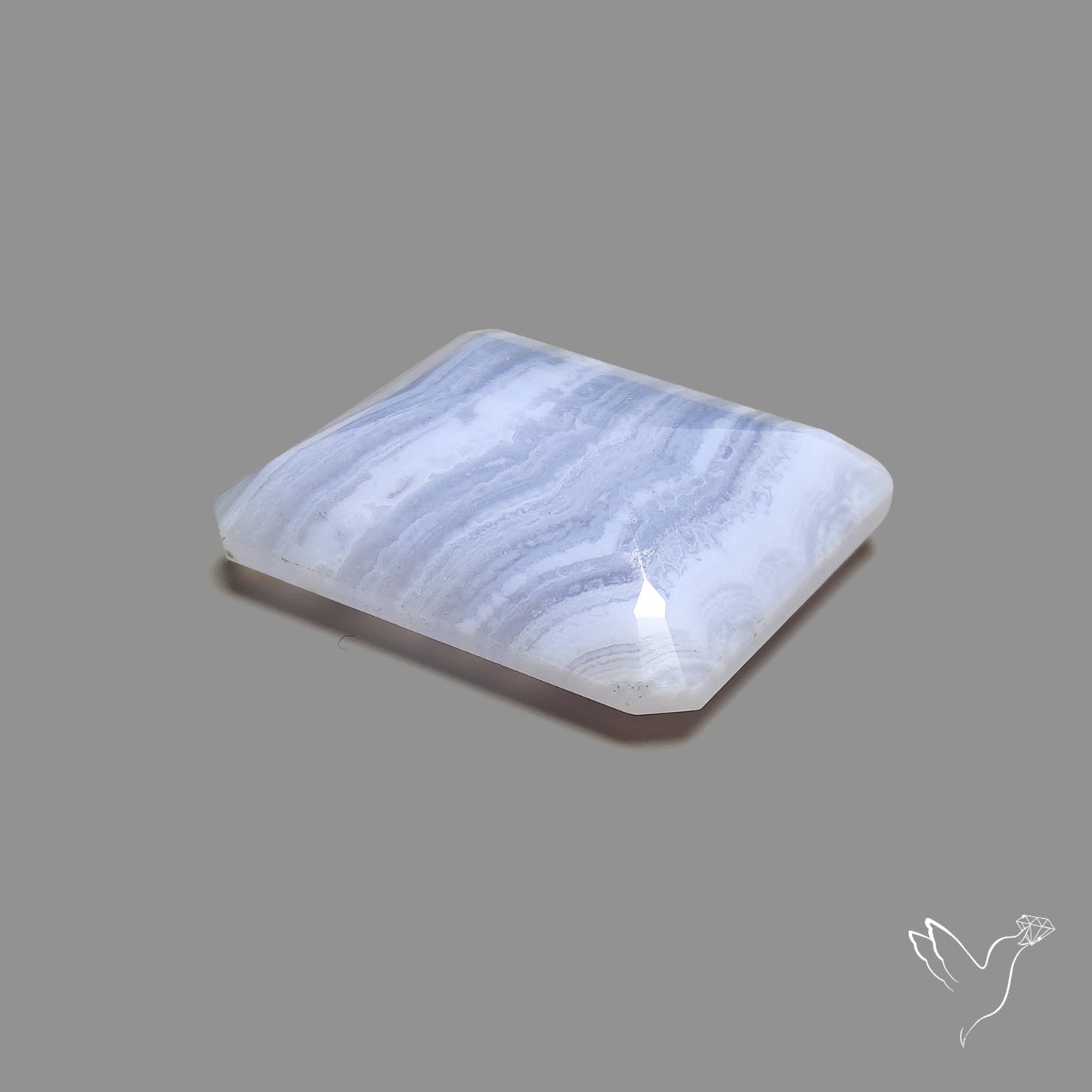 Faceted Blue Lace Agate
