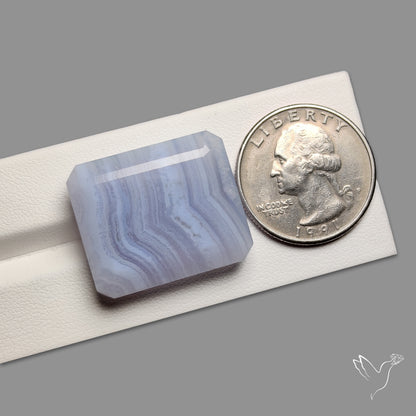 Faceted Blue Lace Agate