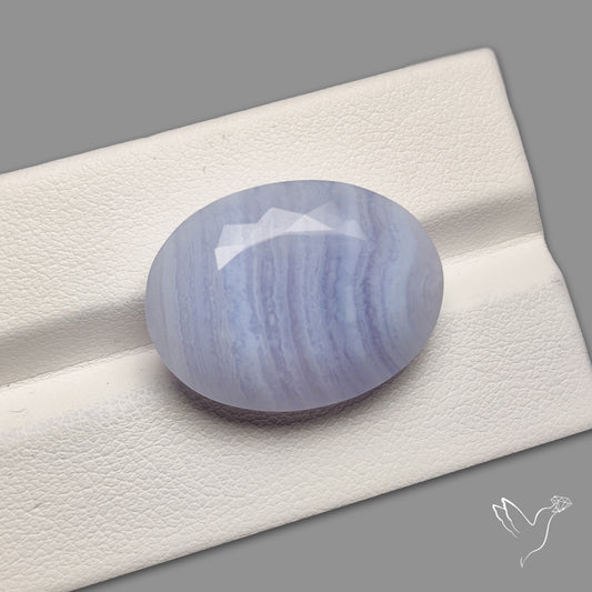 Faceted Blue Lace Agate