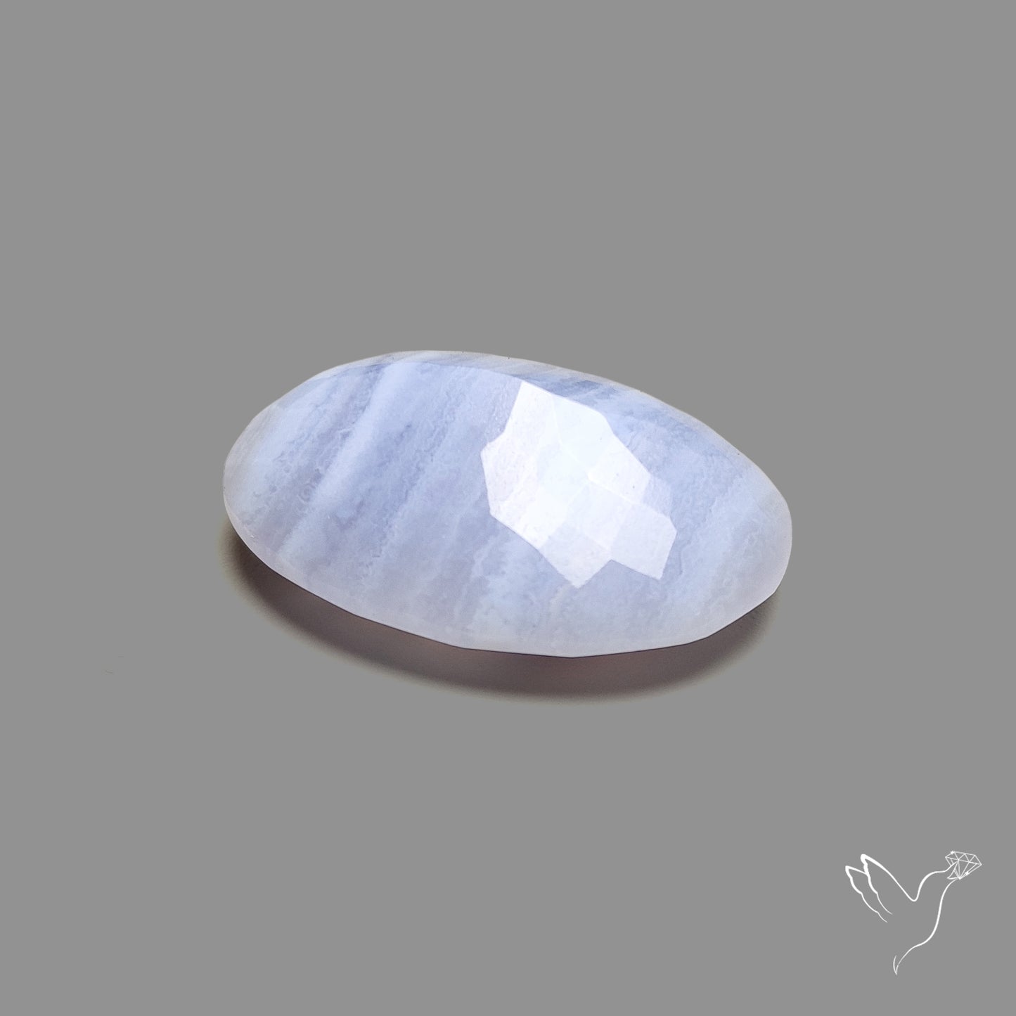 Faceted Blue Lace Agate