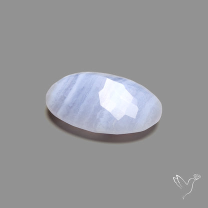 Faceted Blue Lace Agate