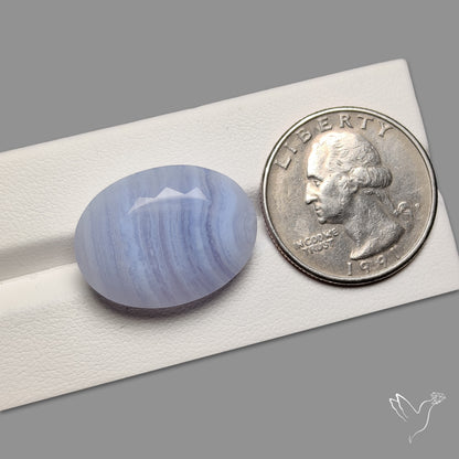 Faceted Blue Lace Agate