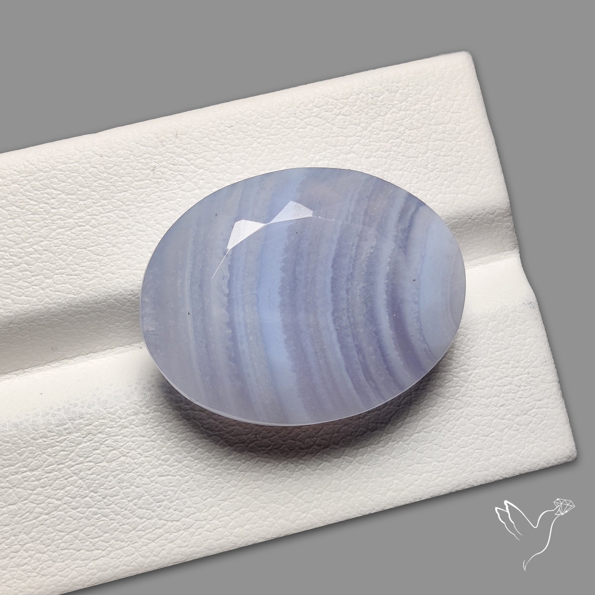 Faceted Blue Lace Agate
