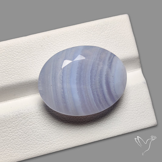 Faceted Blue Lace Agate