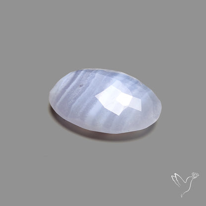 Faceted Blue Lace Agate