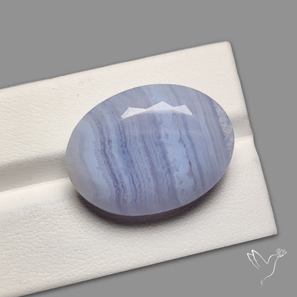 Faceted Blue Lace Agate