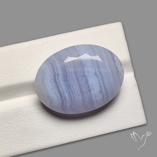 Faceted Blue Lace Agate