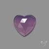Rose Cut Lavender Chalcedony Heart